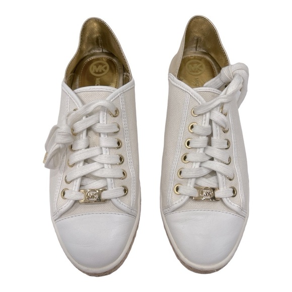 MICHAEL Michael Kors
Lace Up Espadrille Sneakers - Kristy Metallic Size 7 M - Picture 7 of 14